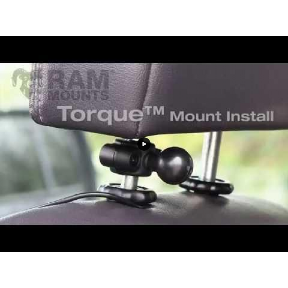 RAM Radar Detector Mount - Power Plate & Torque Base (Mini Bars) - Short Arm