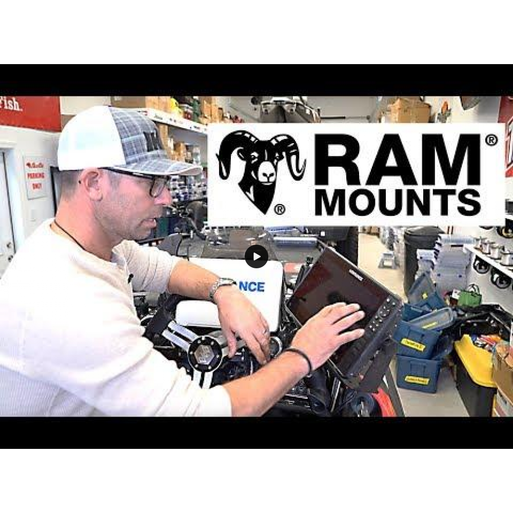 RAM Marine Humminbird Helix 5 Series mount - "HEAVY USE" - Short Arm