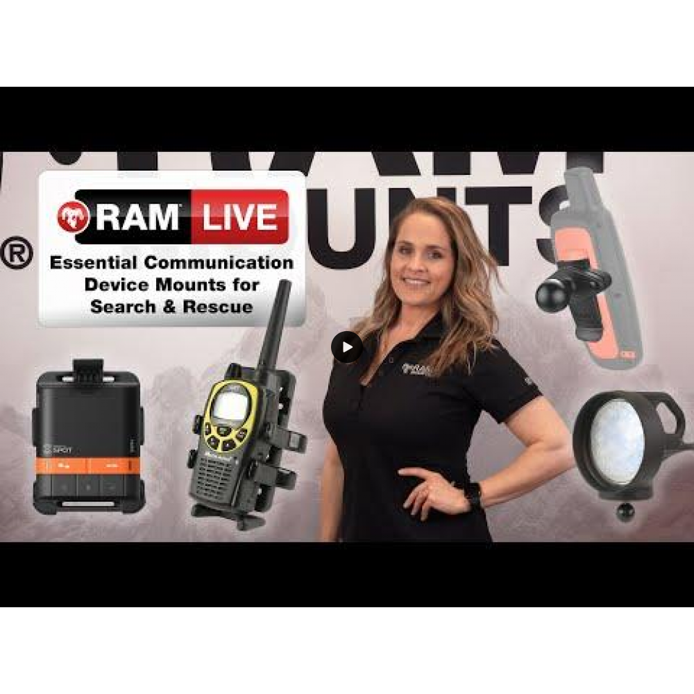 RAM X-Grip Universal Cradle for 10" Tablets with RAM Pod No-Drill Vehicle Mount