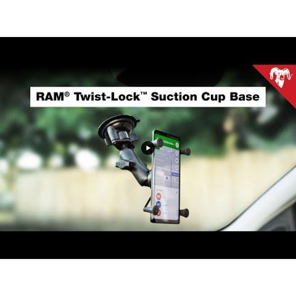 RAM Suction Cup Base - with Diamond Base and Medium Arm - ( B Series 1")