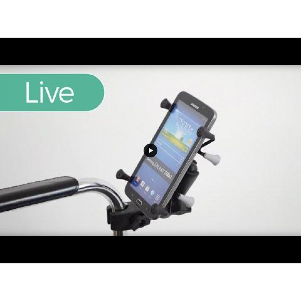 RAM Wheelchair Mount and Universal SmartPhone X-Grip Cradle