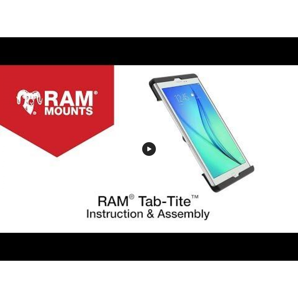 RAM Kneeboard Tilting Mount with Tab-Tite Cradle for 9.7" - 10" Tablets