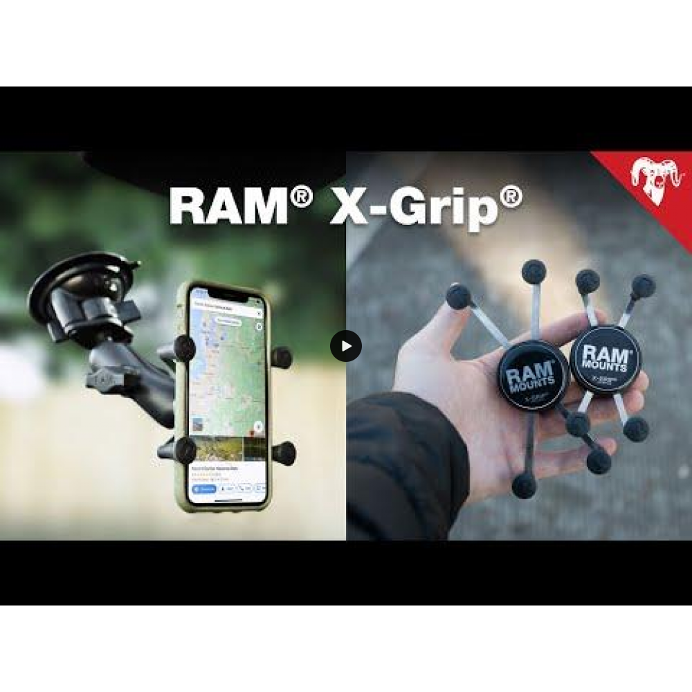 RAM X-Grip Universal Phablet Cradle with U-Bolt Rail Handlebar mount - Med Arm