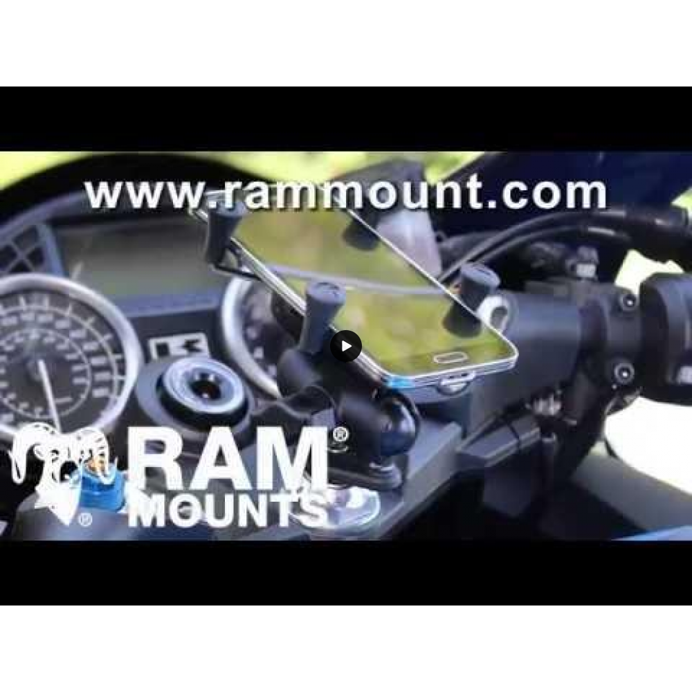 RAM Action Camera / GoPro Mount with Motorcycle Fork Stem Base - Short Arm