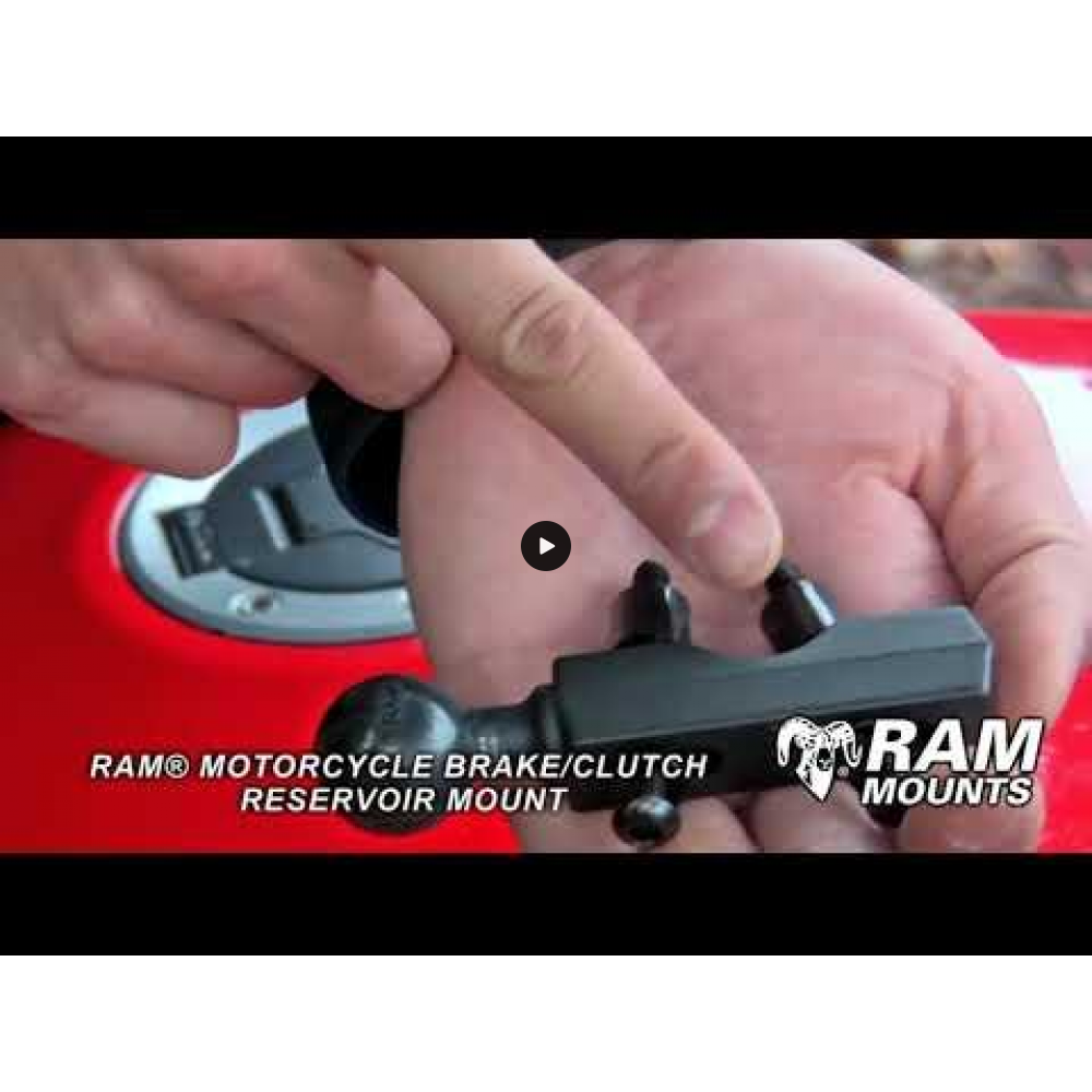 RAM Motorcycle Brake/Clutch Clamp / U-Bolt Mount with Round Base