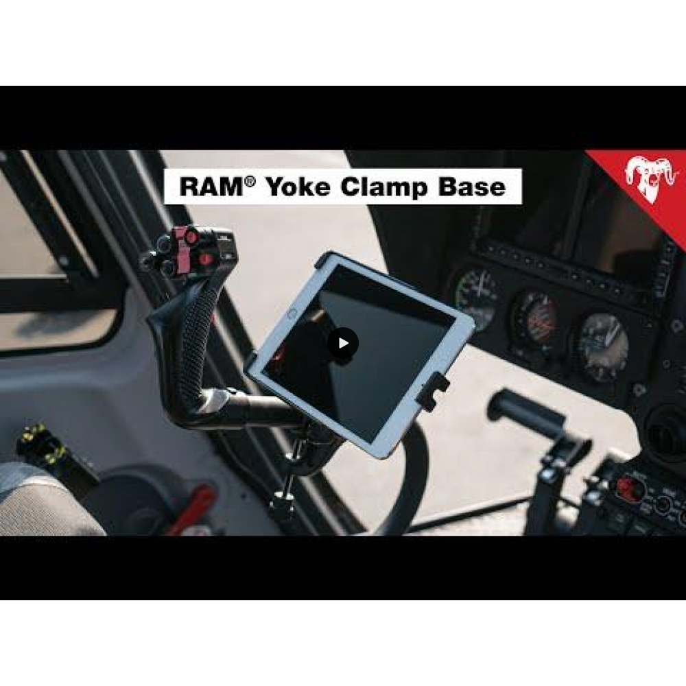 RAM iPad 2,3,4 Cradle with Yoke Clamp Mount