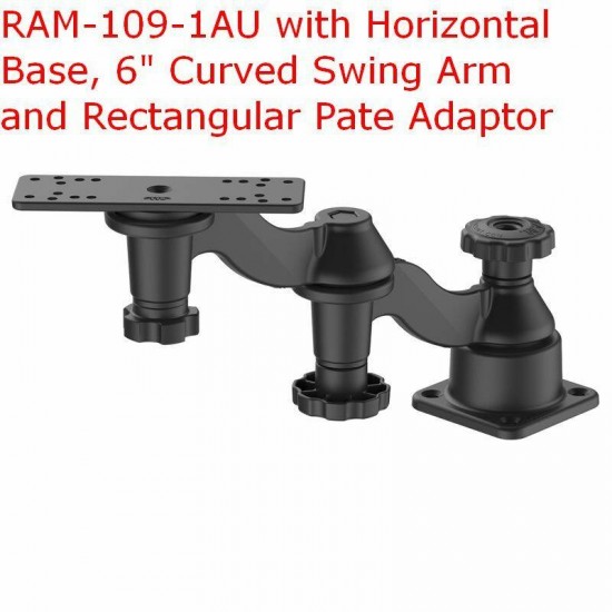 RAM Marine Swing Arm for Horizontal / Vertical Mounts - 152mm Curved