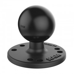 RAM Double Ball Mount with 2 Round Base Plates - C Series - Locking - Long
