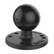 RAM Suction Cup Base - Triple Cup with medium arm and round base - 1.5" Ball