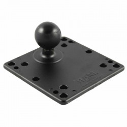 RAM Square VESA Base Plate - 100 & 75mm VESA pattern - C Size 1.5" Ball