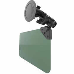 RAM Sun Visor with 1" Ball and Suction Cup Mount:  Dark Green 50% Tint