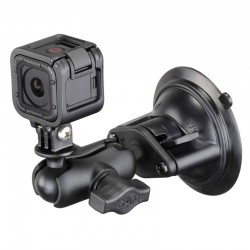 RAM Action Camera / GoPro Mount with Suction Cup Base - Short Arm