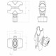 RAM Garmin Mounting Plate - Combination Brake/ Clutch/ U-Bolt Mount & short Arm