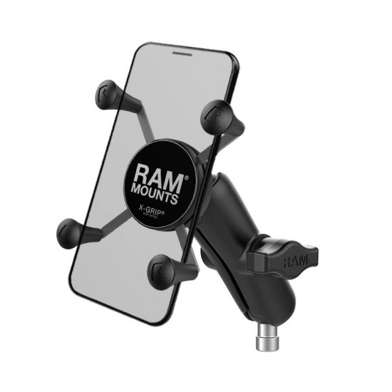 RAM X-Grip Universal Smartphone Cradle - M8 Handlebar Clamp and Standard Arm