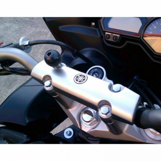 RAM Motorcycle Handlebar Clamp Base - with M8 Screws - B Series (1" Ball)