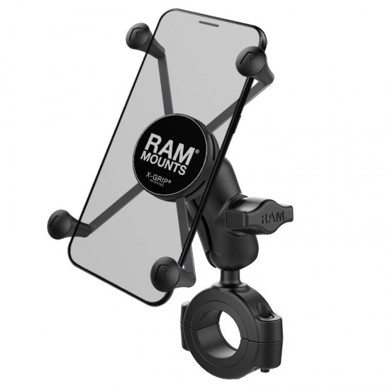 RAM X-Grip Universal Phablet Cradle with Torque Base (Large bars) Short Arm