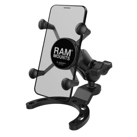 RAM X-Grip Universal Phablet Cradle with Fuel Tank Motorcycle Mount (Small)