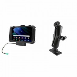 RAM EZ-Roll'r Powered Cradle for Samsung Tab Active 3 - D Series Drill Down Base