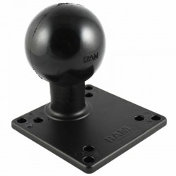 RAM Square VESA Base Plate - 121mm square - E Size with Arm and Round Base