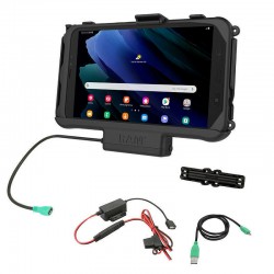 RAM EZ-Roll'r Cradle for Samsung Galaxy Tab Active3 and Active2 - Power / Cables