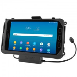RAM EZ-Roll'r Cradle for Samsung Galaxy Tab Active3 and Active2 - Power and Data
