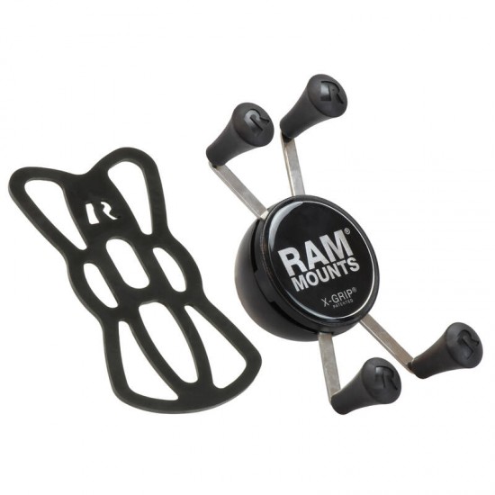 RAM X-Grip Universal SmartPhone Cradle - U-Bolt Rail Handlebar Base & Short Arm