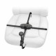 RAM Seat-Mate with Double Socket Arm & 2.5" Round Plates (C size 1.5" Ball)