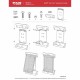 RAM Tab-Tite Cradle - 8" Tablets incl. Samsung Galaxy Tab S2, iPad Mini 4/5
