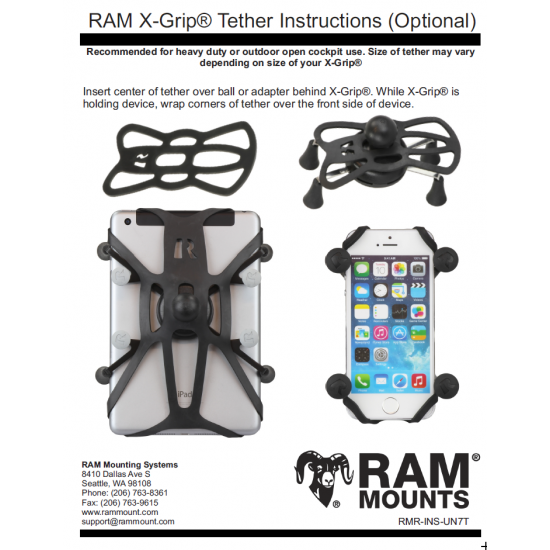 RAM X-Grip - Replacement Tether for UN7 X-Grip