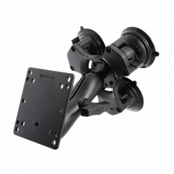 RAM Square VESA Base Plate - 100mm Hole Pattern - with Triple Suction Cup Base