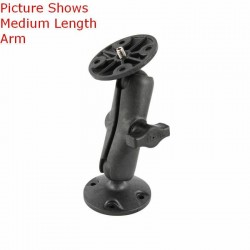 RAM Camera Base (1/4"-20 Male Thread) with Short Composite Arm & Round Base