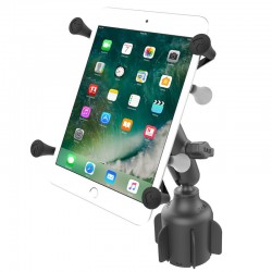 RAM X-Grip Universal Cradle for 7"- 8" Tablets with Cup Holder Base (Stubby)